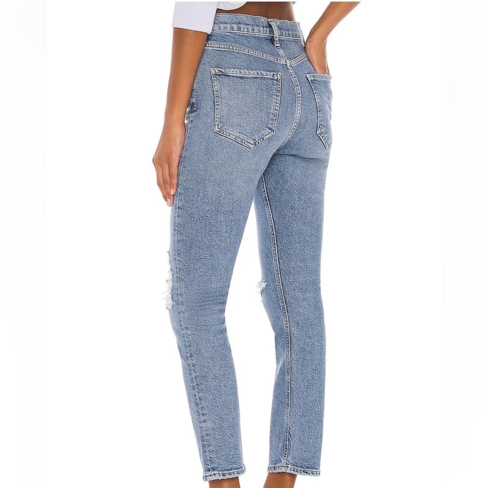 Agolde Riley High Rise Straight Crop Jeans - Picture 3 of 6
